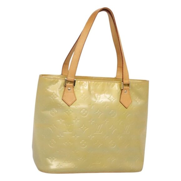 LOUIS VUITTON Monogram Vernis Houston Hand Bag Gris M91053 LV Auth hk2532 - Picture 1 of 16